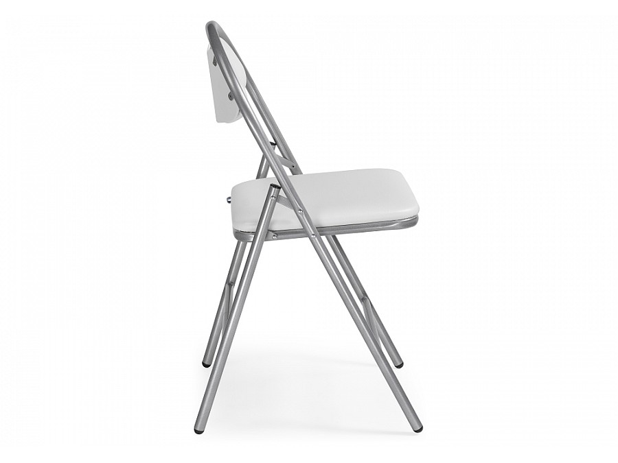 Стул на металлокаркасе Gikat белый полимер / светлый мусс