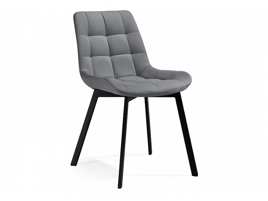 Стул на металлокаркасе Челси серый 02 / черный