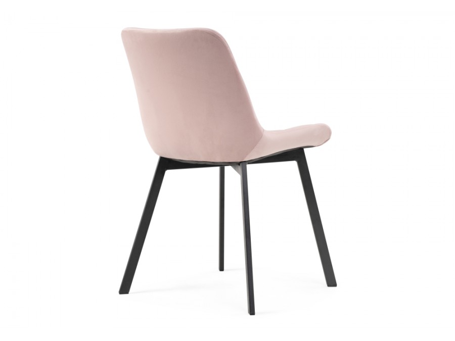 Стул на металлокаркасе Челси розовый / черный