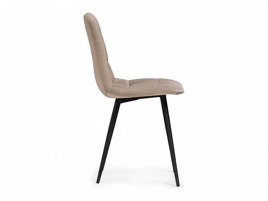 Стул на металлокаркасе Чилли К бежевый / черный