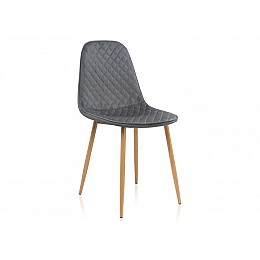 Стул на металлокаркасе на металлокаркасе Capri grey / wood