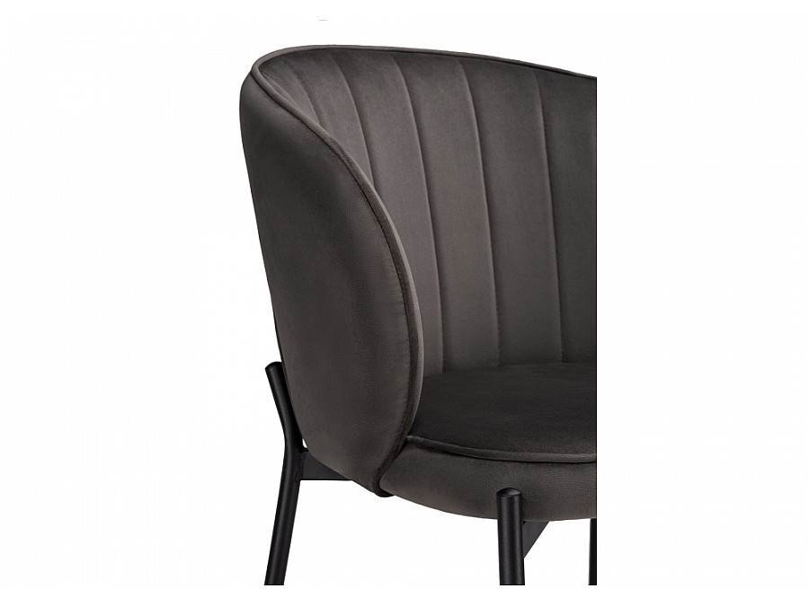 Стул на металлокаркасе Нейл серый / черный