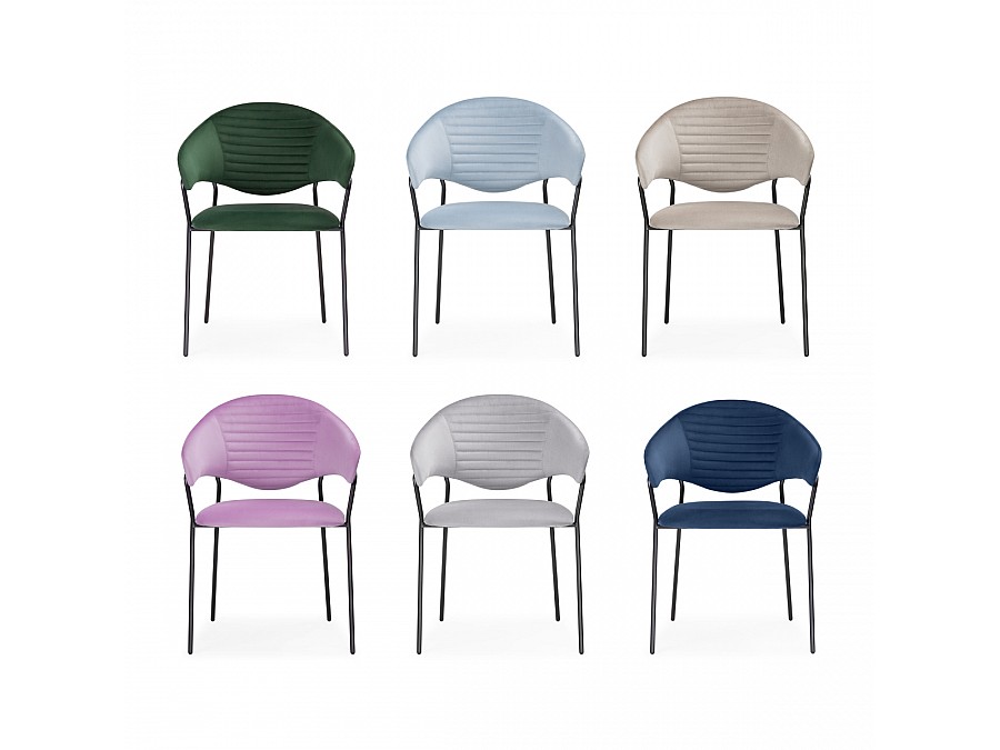 Стул на металлокаркасе Рансол темно-зеленый / черный глянец