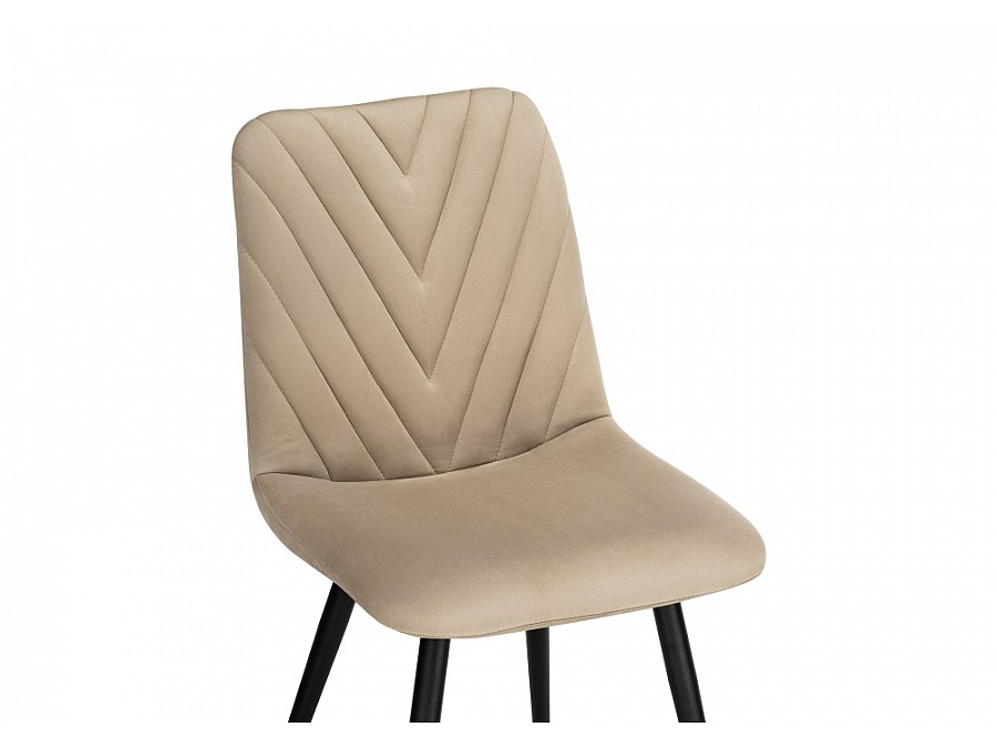 Стул на металлокаркасе Ральф бежевый / черный