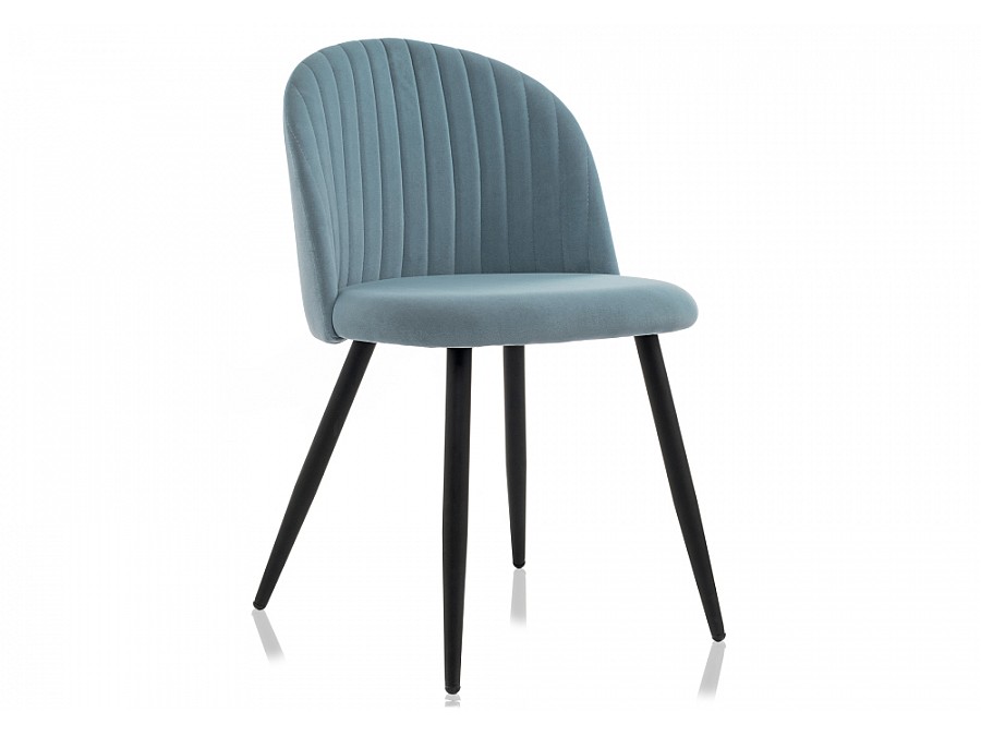 Стул на металлокаркасе Gabi 1 light blue / black