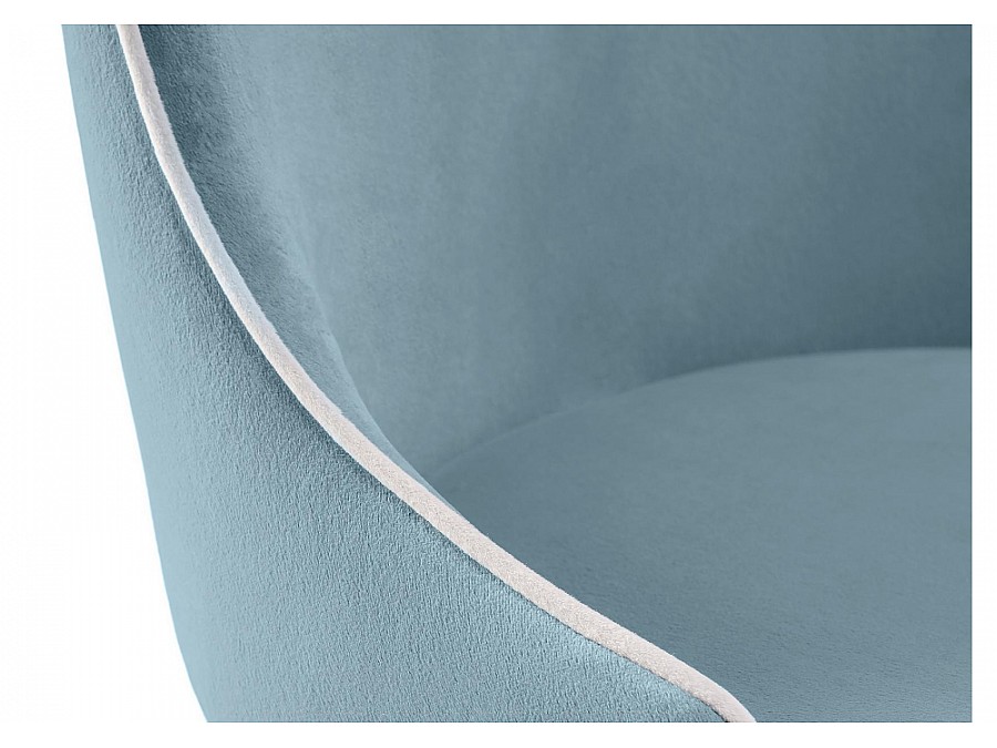Стул на металлокаркасе Kora 1 light blue / white