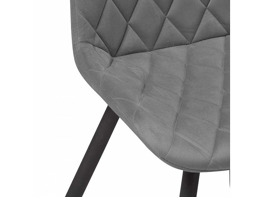 Стул на металлокаркасе Баодин К крутящийся темно-серый / черный