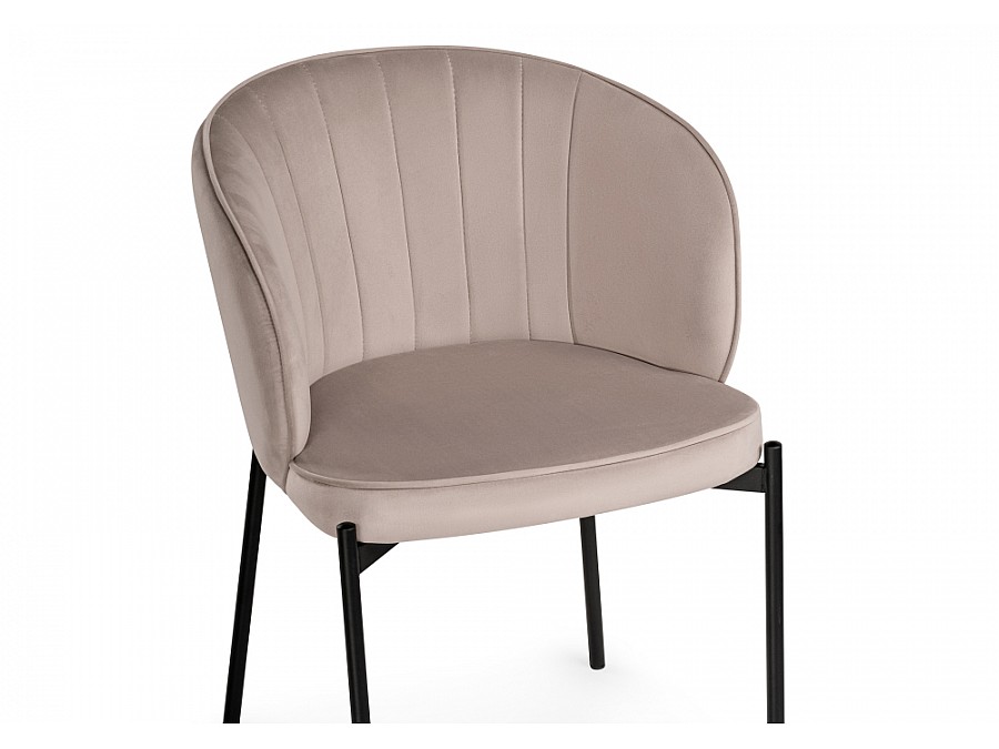 Стул на металлокаркасе Нейл латте / черный