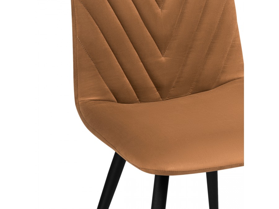 Стул на металлокаркасе Ральф кирпичный / черный