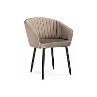 Стул на металлокаркасе Корсо бежевое / черное