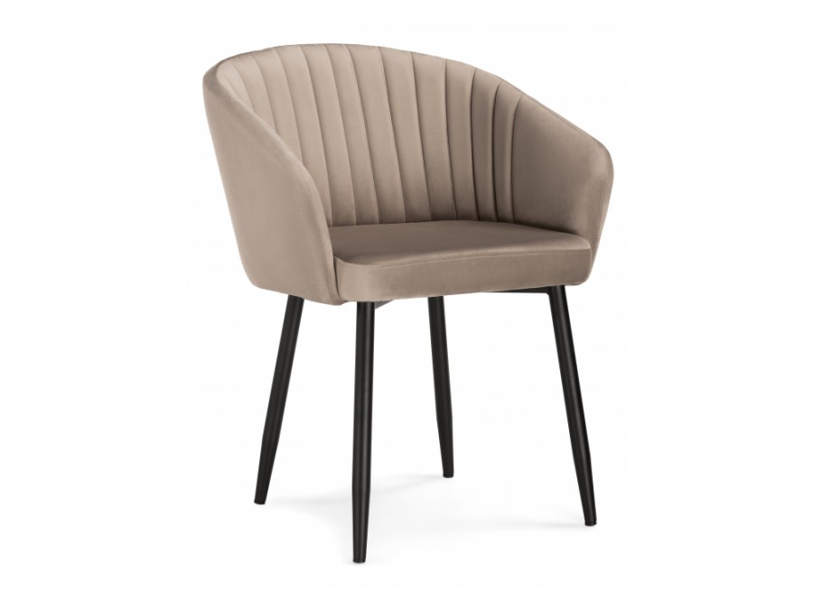 Стул на металлокаркасе Корсо бежевое / черное