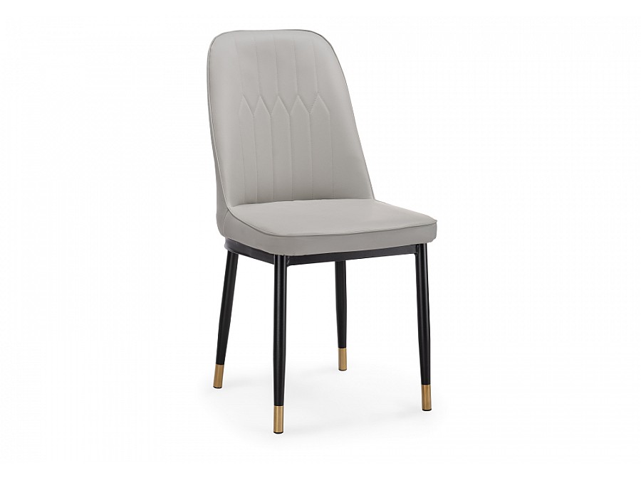 Стул на металлокаркасе Flor light gray / black