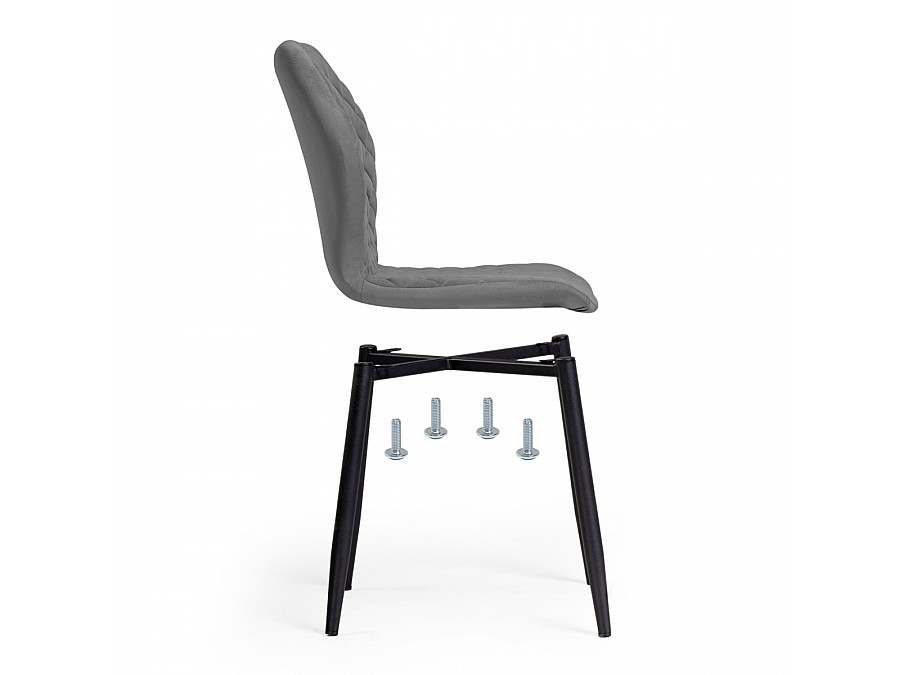 Стул на металлокаркасе Софи темно-серый / черный