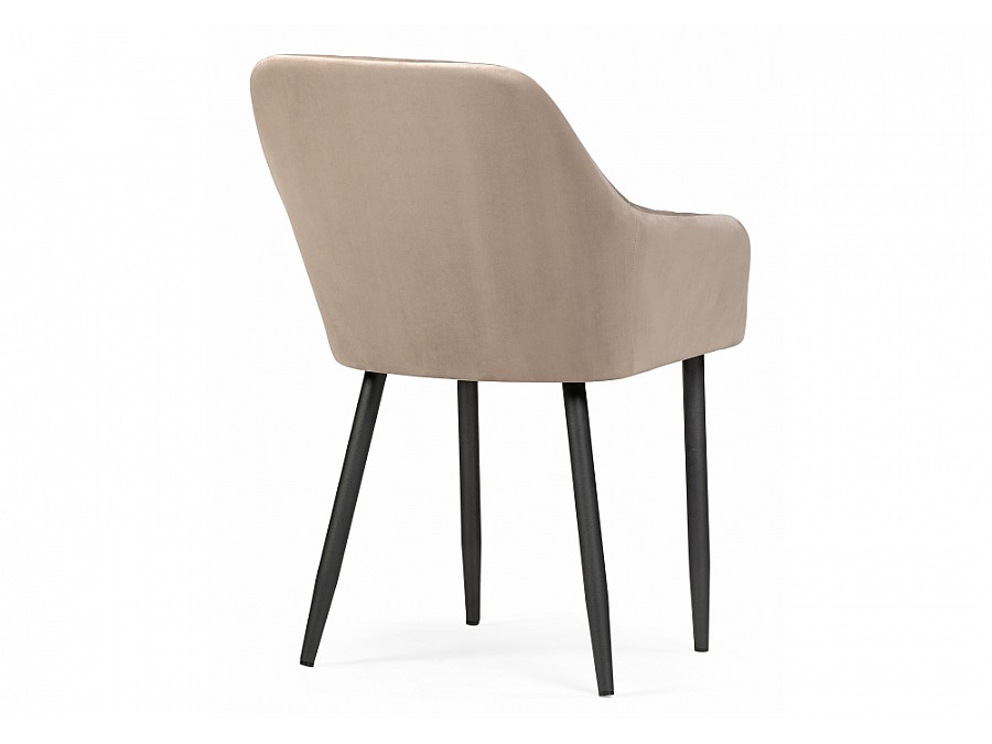 Стул на металлокаркасе Слэм бежевое / черное