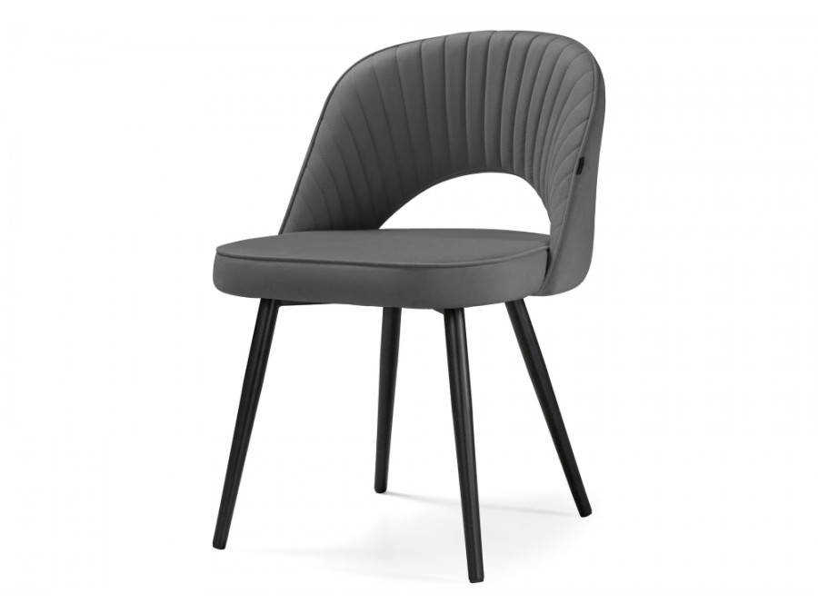 Стул на металлокаркасе Сандвикен черный / velutto 32