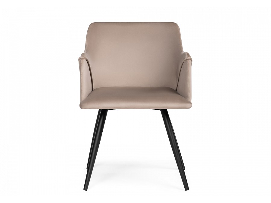 Стул на металлокаркасе Эджелл латте / черный