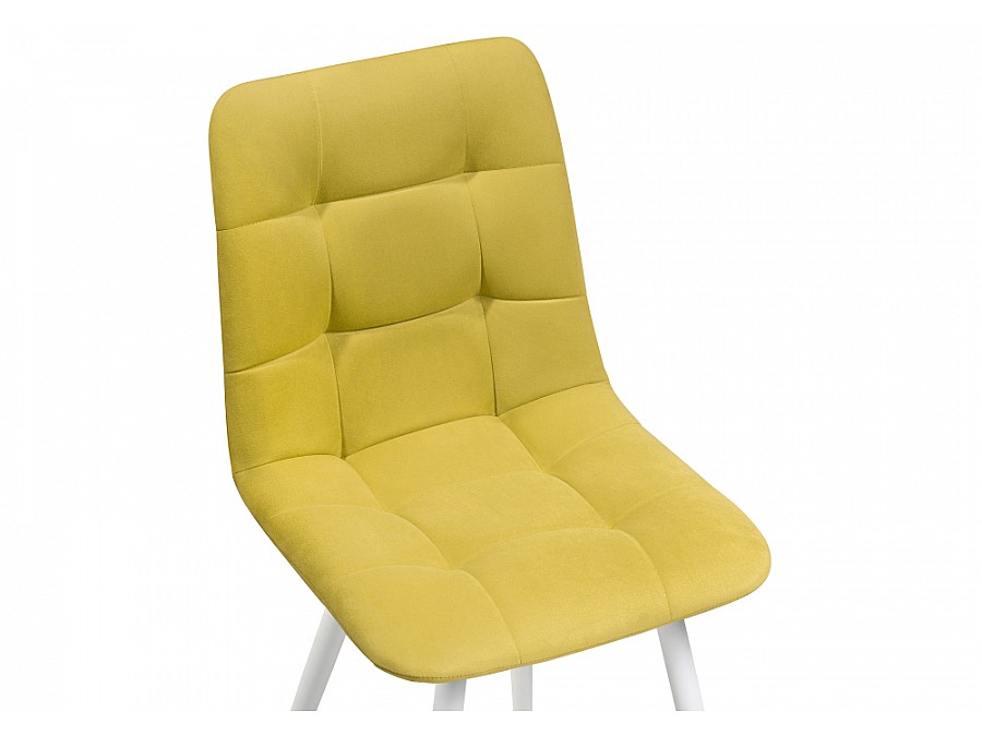 Стул на металлокаркасе Чилли К горчичный / белый