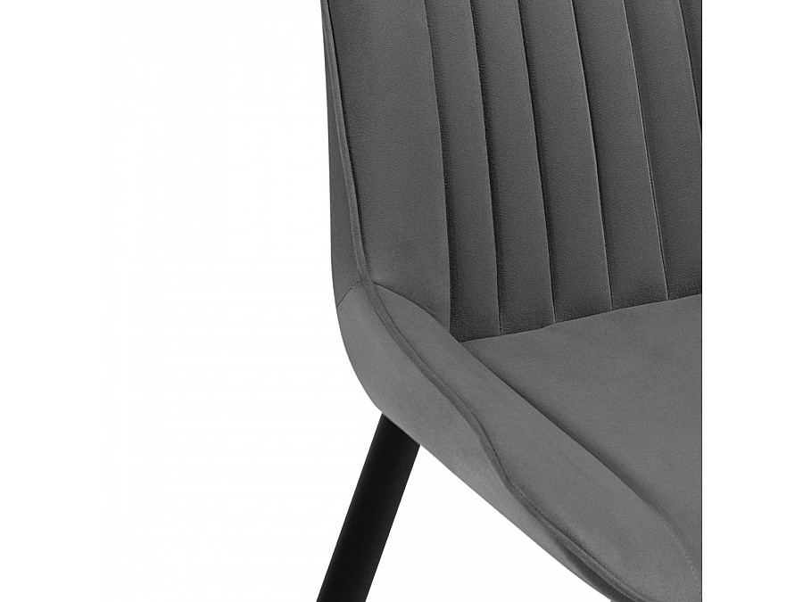 Стул на металлокаркасе Седа темно-серый / черный