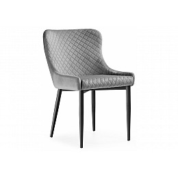 Стул на металлокаркасе Teo light gray / black