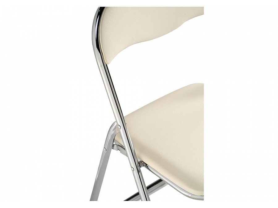 Стул на металлокаркасе Fold 1 складной beige / chrome