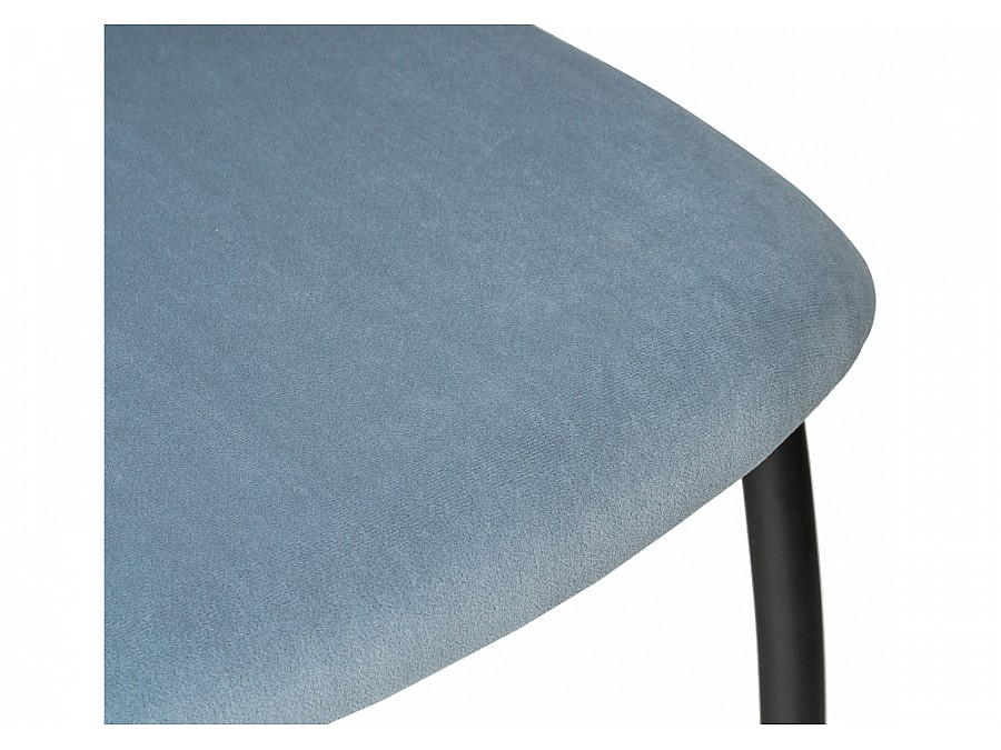Стул на металлокаркасе Tod light blue / black