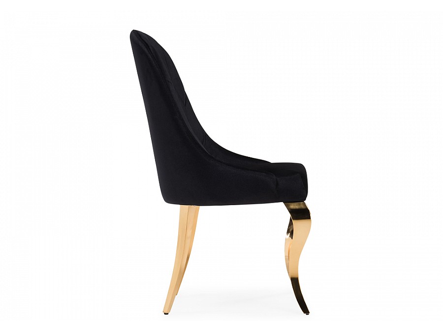 Стул на металлокаркасе Gustav black / gold
