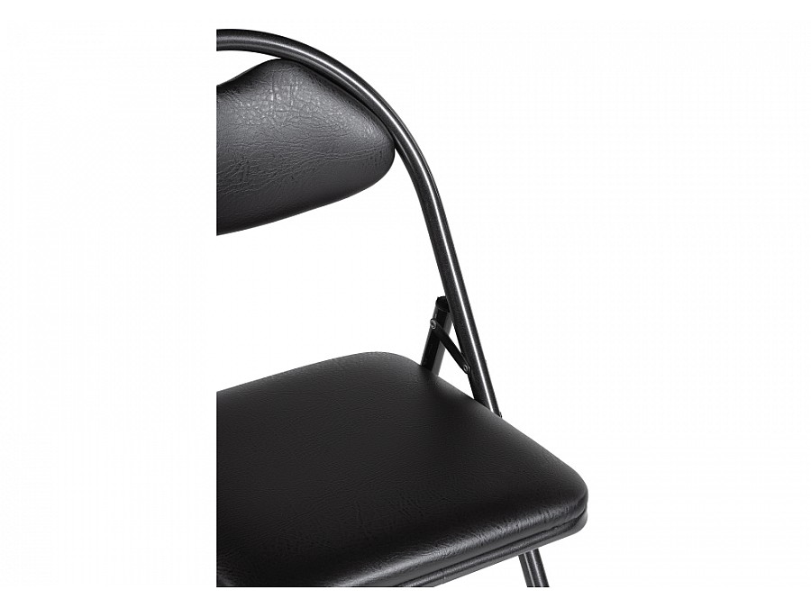 Стул на металлокаркасе Gikat черный / темный мусс