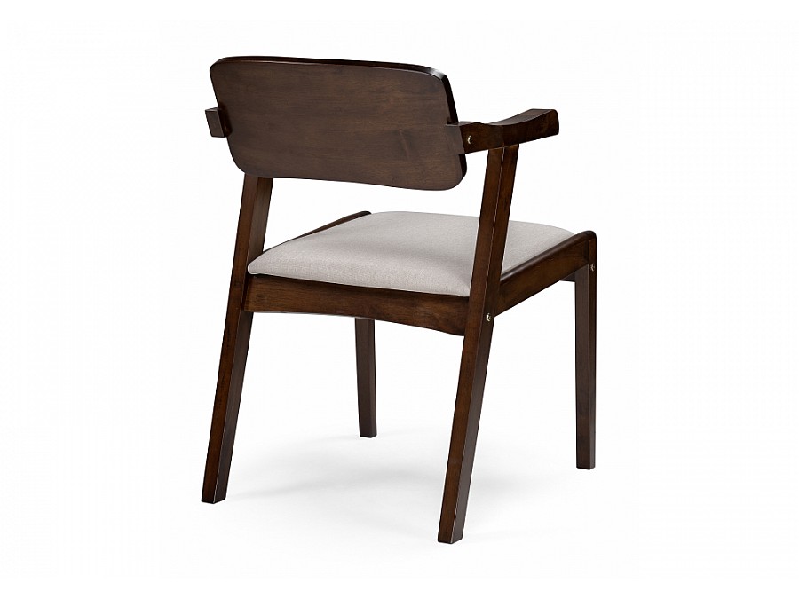 Стул деревянный Velma dirty oak / light beige
