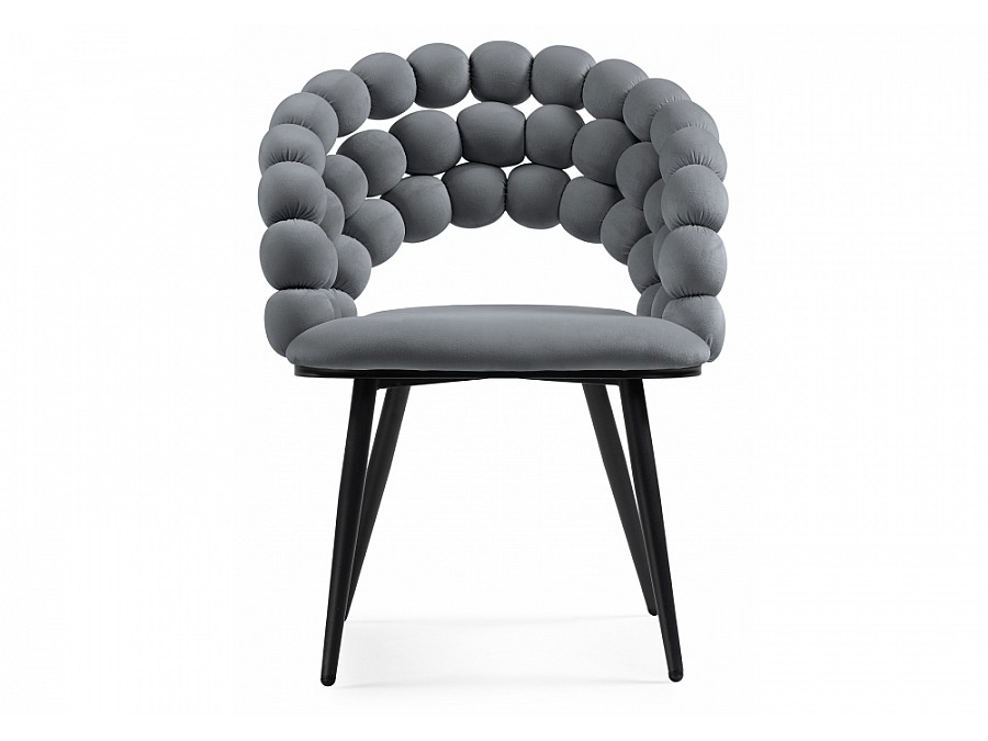 Стул на металлокаркасе Ball dark gray / black