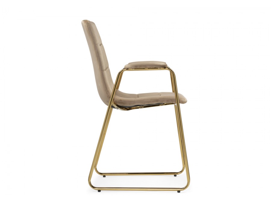 Стул на металлокаркасе Lana beige / gold