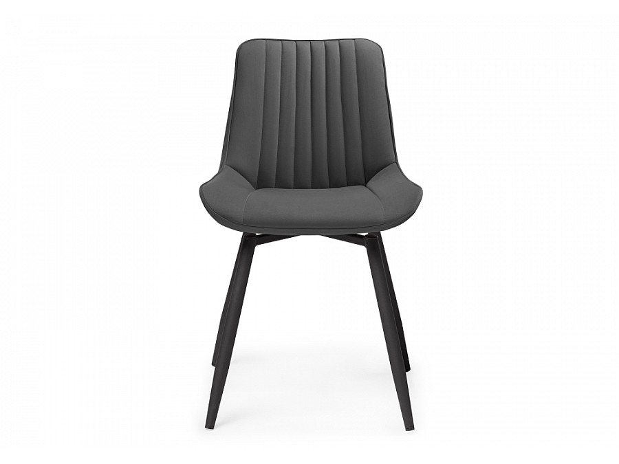 Стул на металлокаркасе Седа К крутящийся темно-серый  / черный