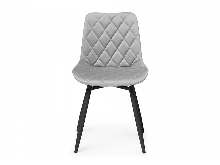 Стул на металлокаркасе Баодин К крутящийся светло-серый / черный