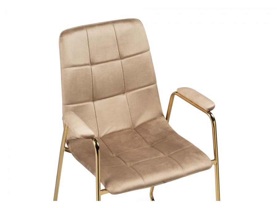 Стул на металлокаркасе Lana beige / gold