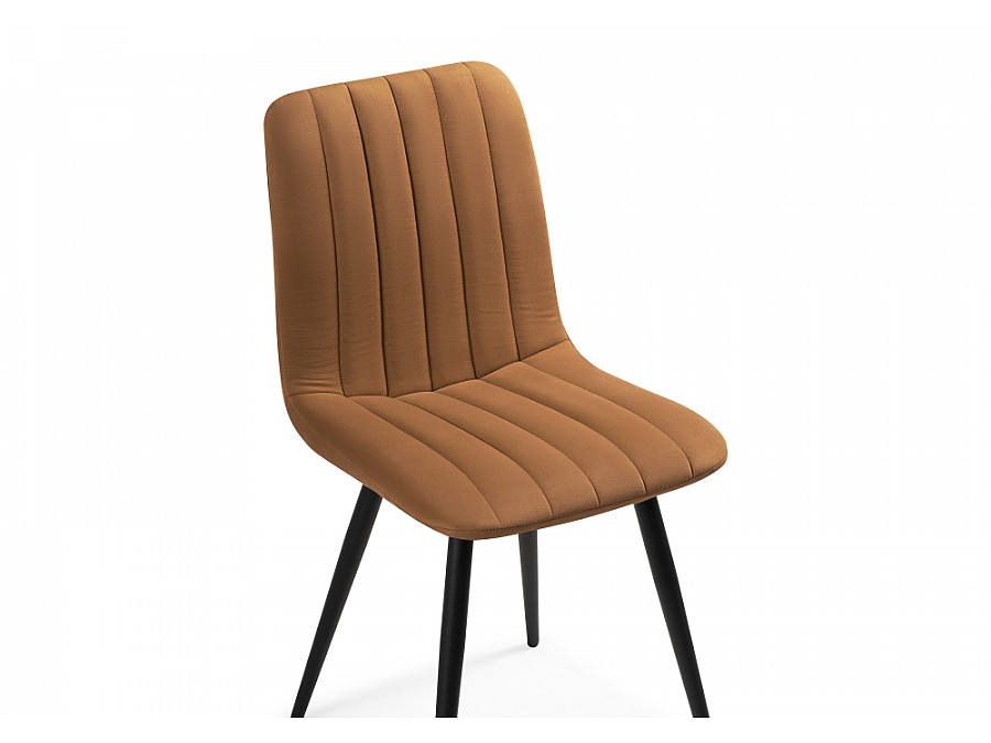 Стул на металлокаркасе Дани кирпичный / черный