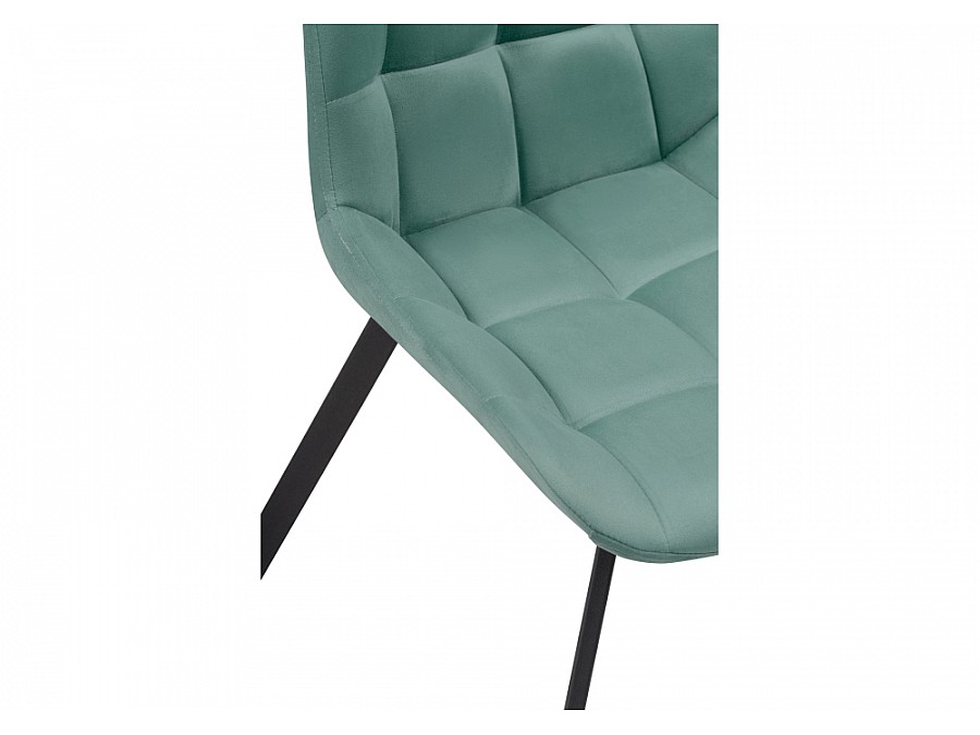 Стул на металлокаркасе Челси бирюзовый / черный