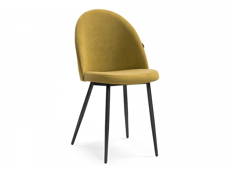 Стул на металлокаркасе Дагрун горчичный / черный