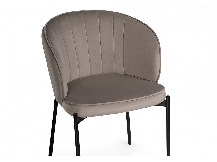 Стул на металлокаркасе Нейл дымчатый / черный