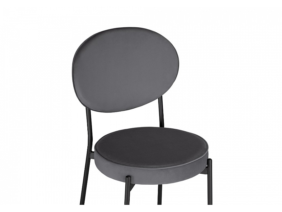 Стул на металлокаркасе Ройс антрацитовый / черный