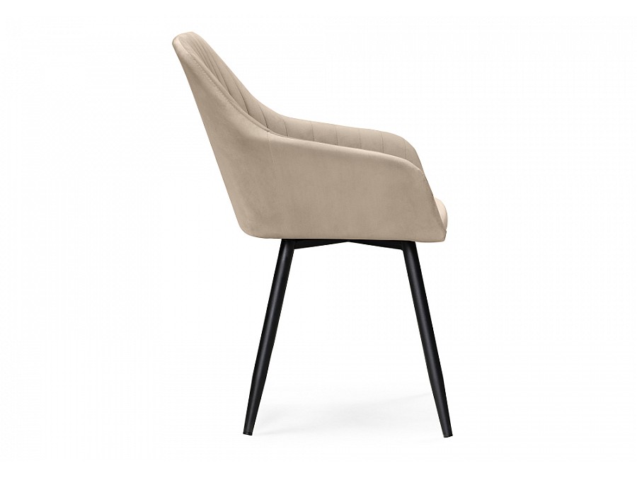 Стул на металлокаркасе Слэм крутящееся бежевое / черное