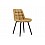 Стул на металлокаркасе Челси горчичный graf 6 / черный