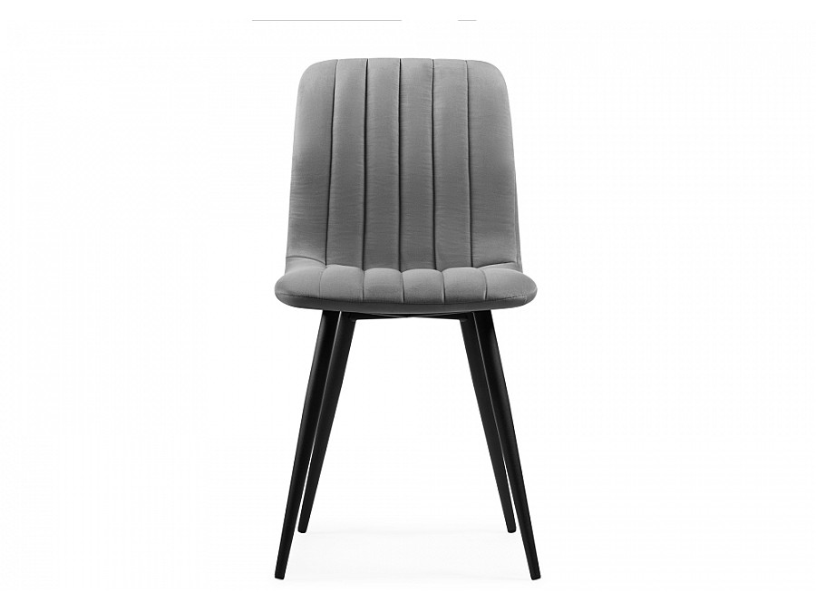 Стул на металлокаркасе Дани темно-серый / черный