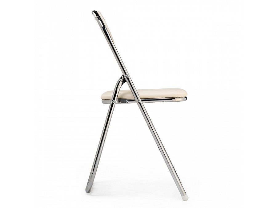 Стул на металлокаркасе Fold 1 складной beige / chrome