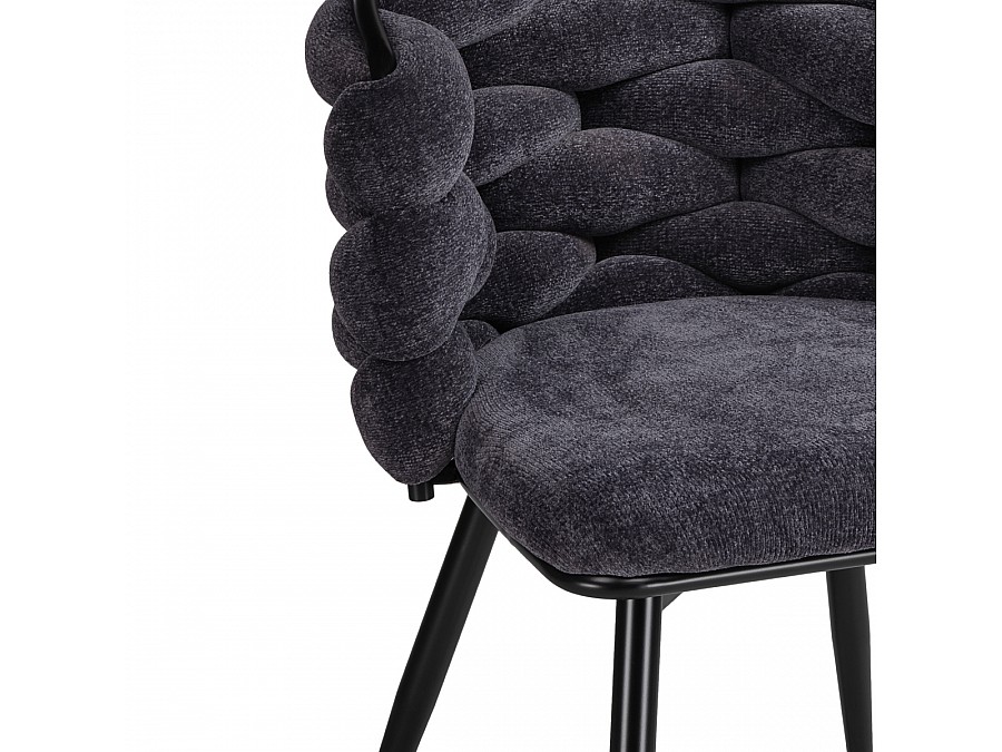 Стул на металлокаркасе Rendi gray-blue / black