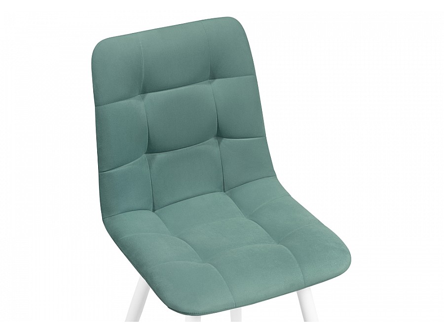 Стул на металлокаркасе Чилли К бирюзовый / белый