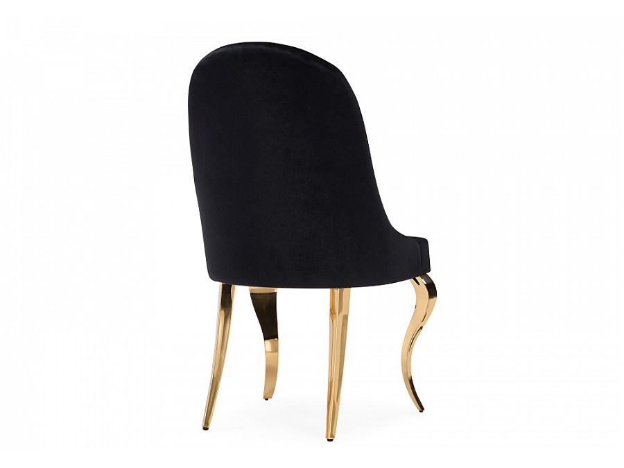 Стул на металлокаркасе Gustav black / gold