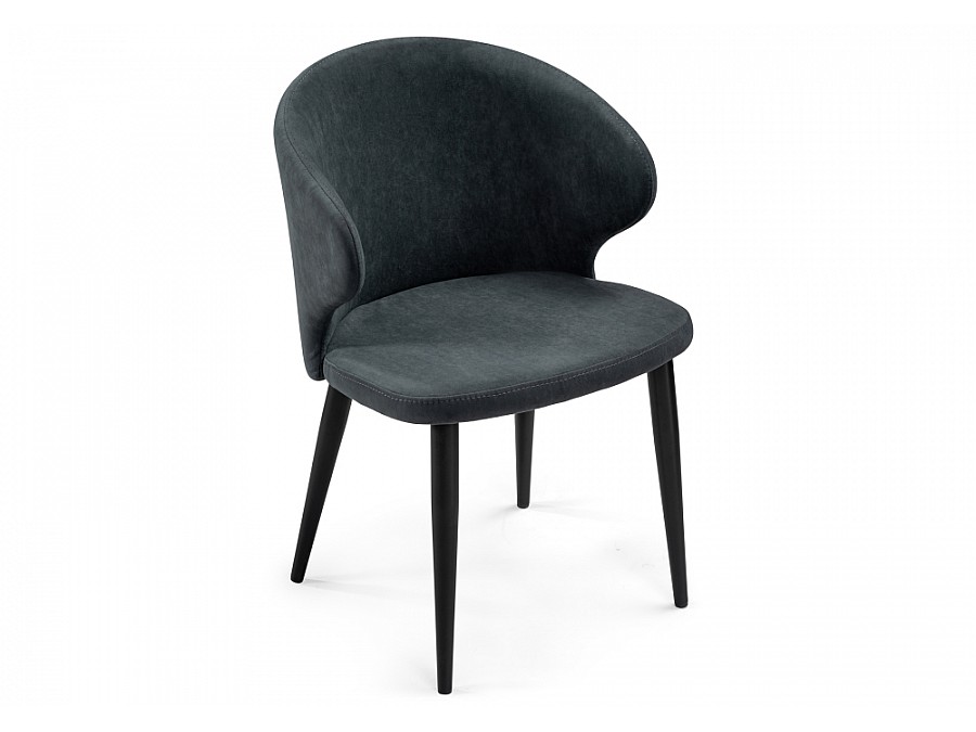 Стул на металлокаркасе Алсисар катания графит / черный