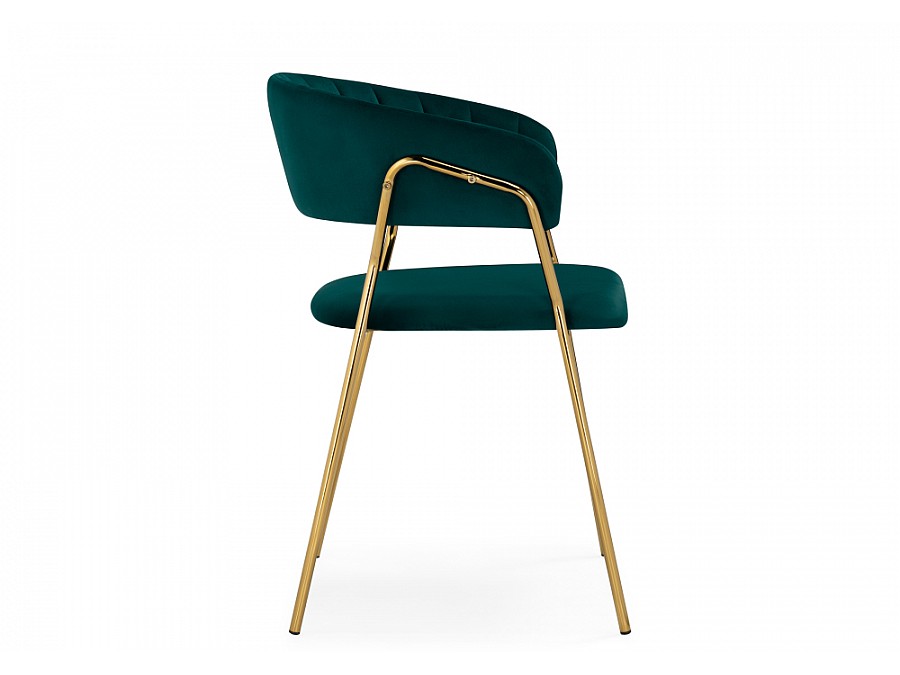 Стул на металлокаркасе Kamelia 1 green / gold