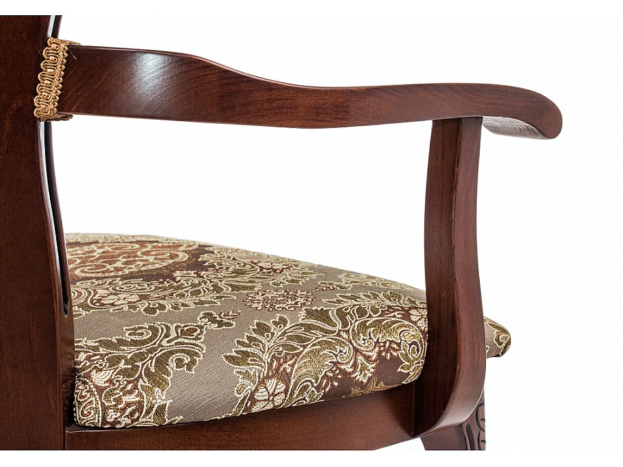 Стул деревянный Bronte вишня / патина