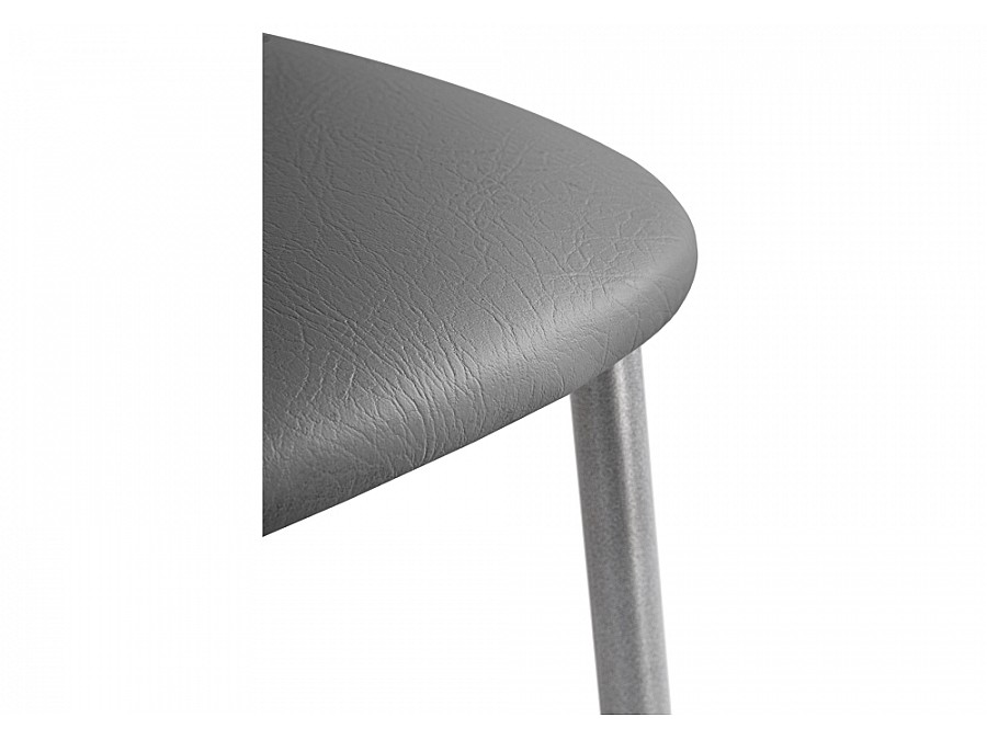 Стул на металлокаркасе Goki с мягкой спинкой серый полимер / светлый мусс