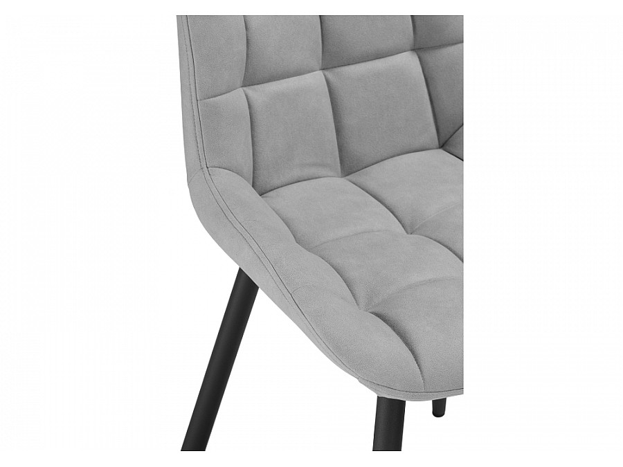 Стул на металлокаркасе Челси светло-серый graf 12 / черный
